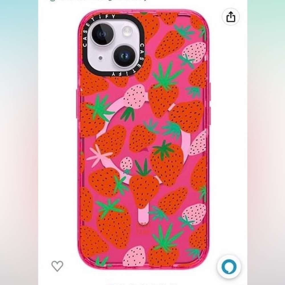 Casetify Strawberry Case for iPhone 14 with MagSafe 🍓